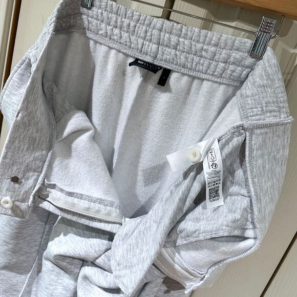 ASOS DESIGN Gray Heather Baggy Pleated Wide Leg Tailored Sweatpants Athleisure - Picture 10 of 12